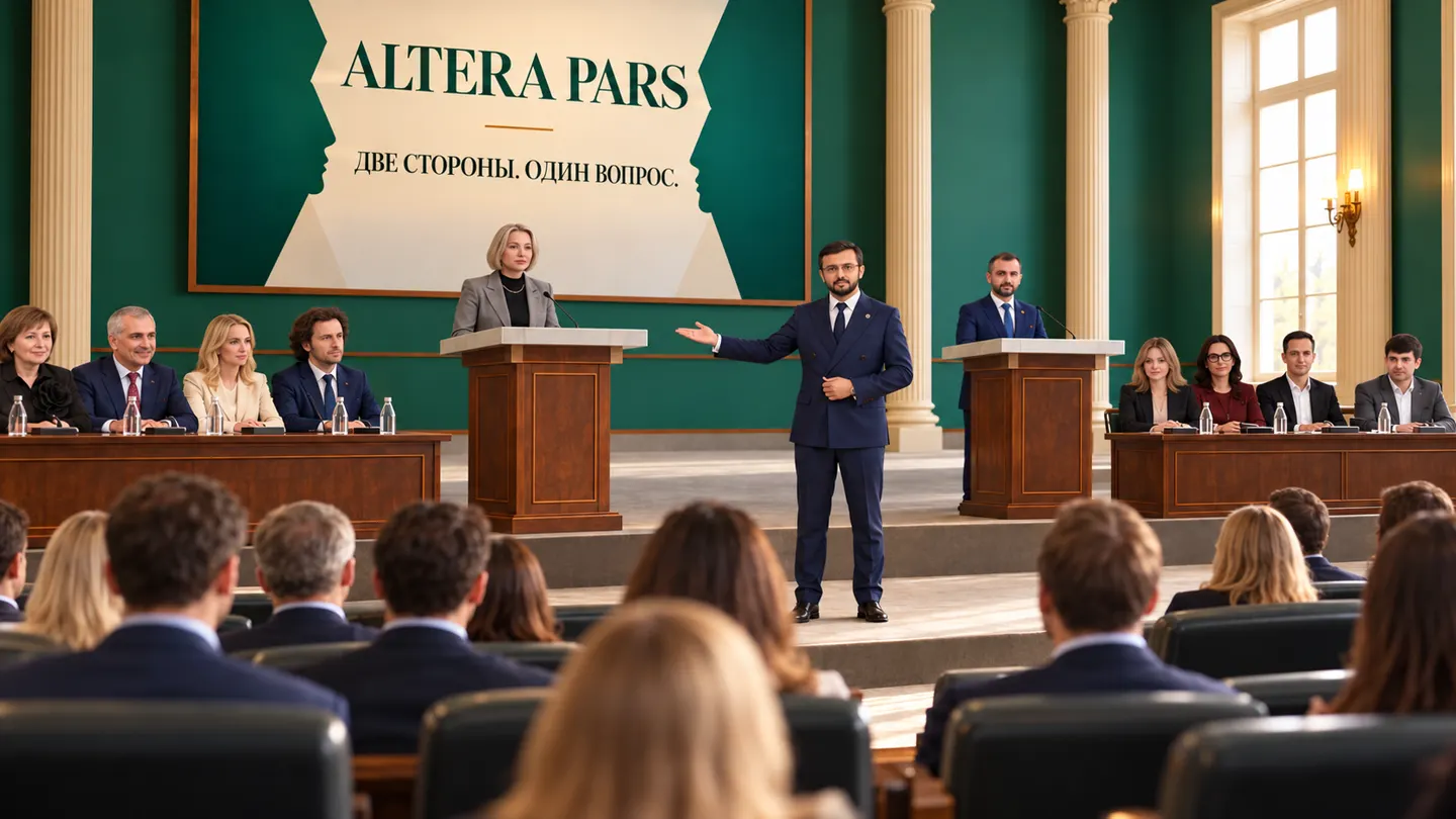 Спикер у трибуны